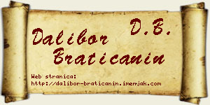 Dalibor Bratičanin vizit kartica